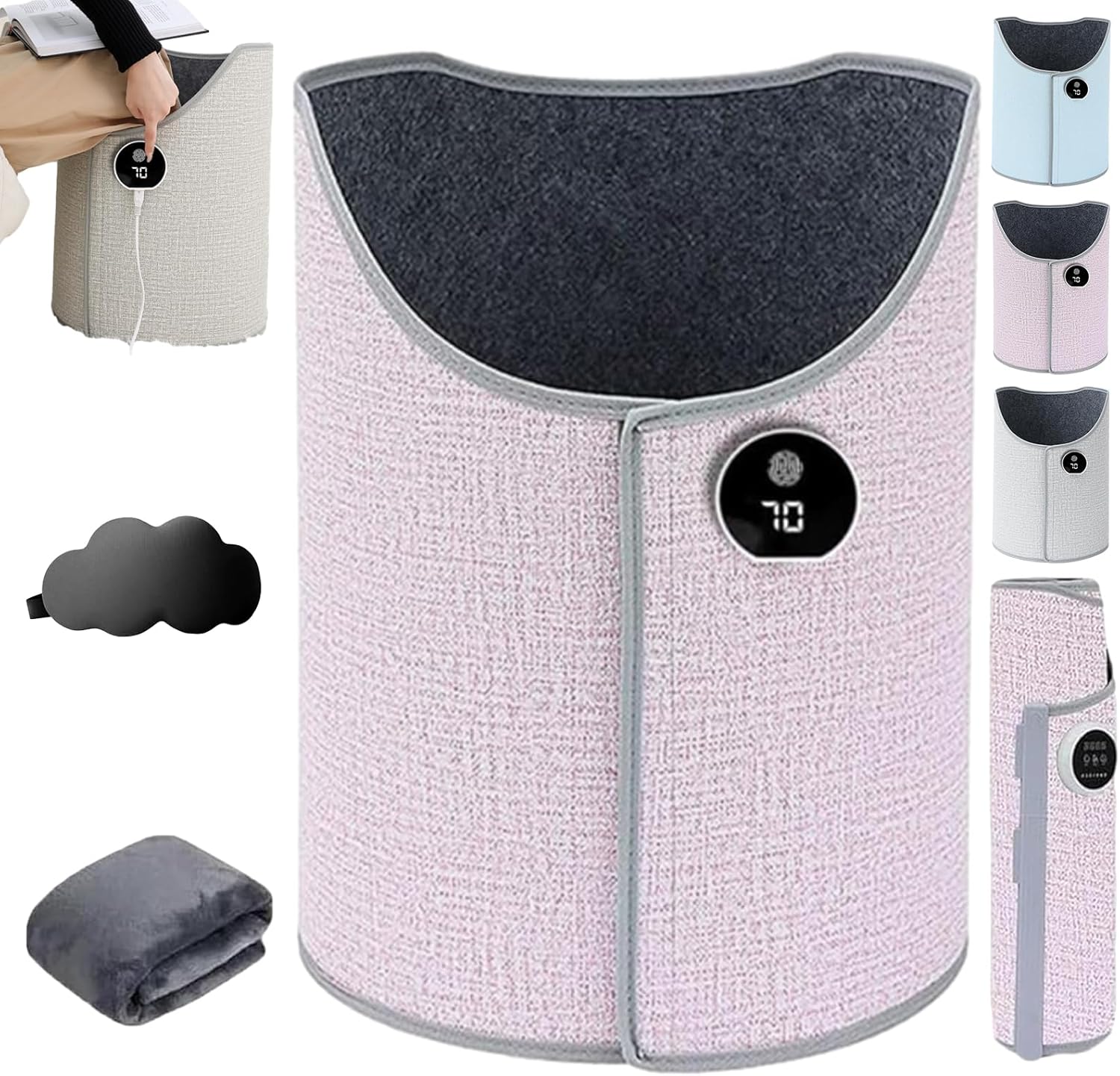 2026 Upgraded Leg Toaster Heater, Office Under Desk Legs Warmer, The Leg Toaster with 6 Temperature Settings & Timer, 5-Second Rapid Heating, Overheat Protection (Pink)