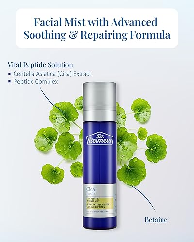 Miniatura 3 de DR. BELMEUR Advanced CICA - Bruma intensa para pieles sensibles (4.1 fl oz), niebla ultra fina para calmar, hidratar. Cuidado de la piel coreano.