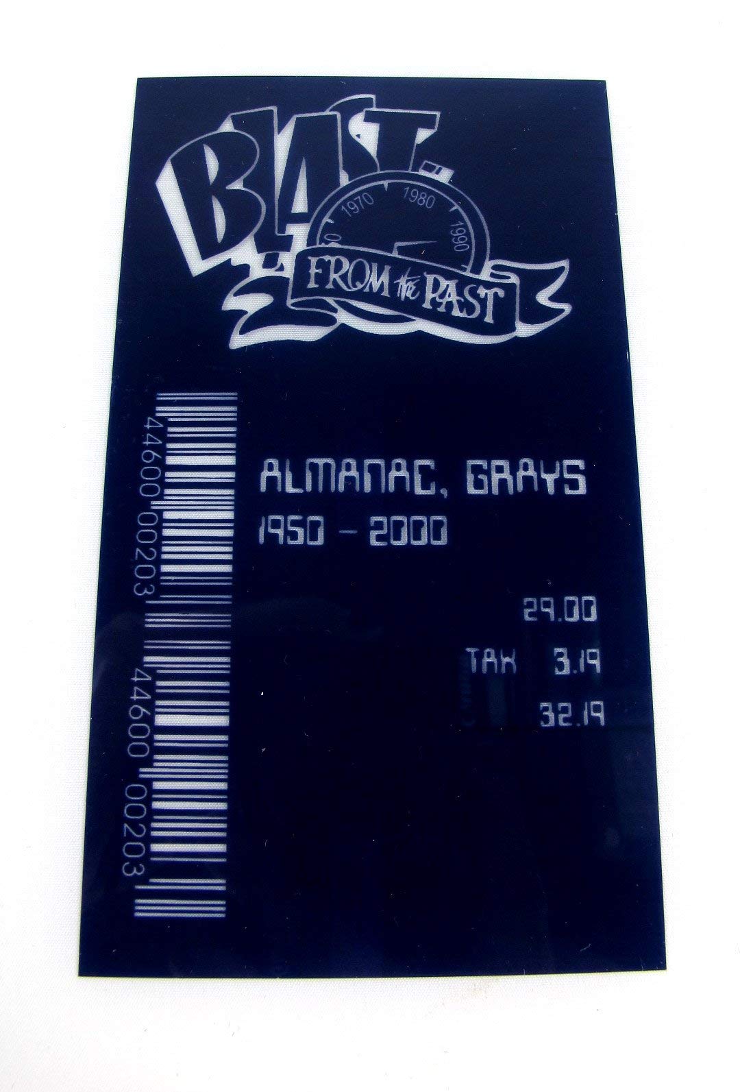 costumebase BTTF Grays Sports Almanac 1950-2000 Sac à livres Retour vers le Futur Accessoires Marty McFly