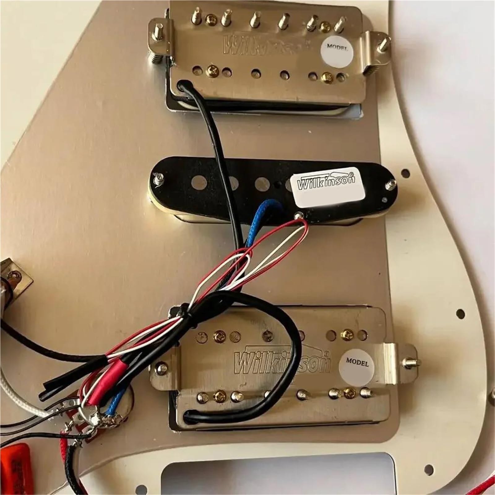 Alnico 5 przetworniki Humbucker szelki z wieloma przełącznikami do gitary ST HSH wstępnie załadowany zestaw maskownic ST Zestaw Przetworników Pickguard