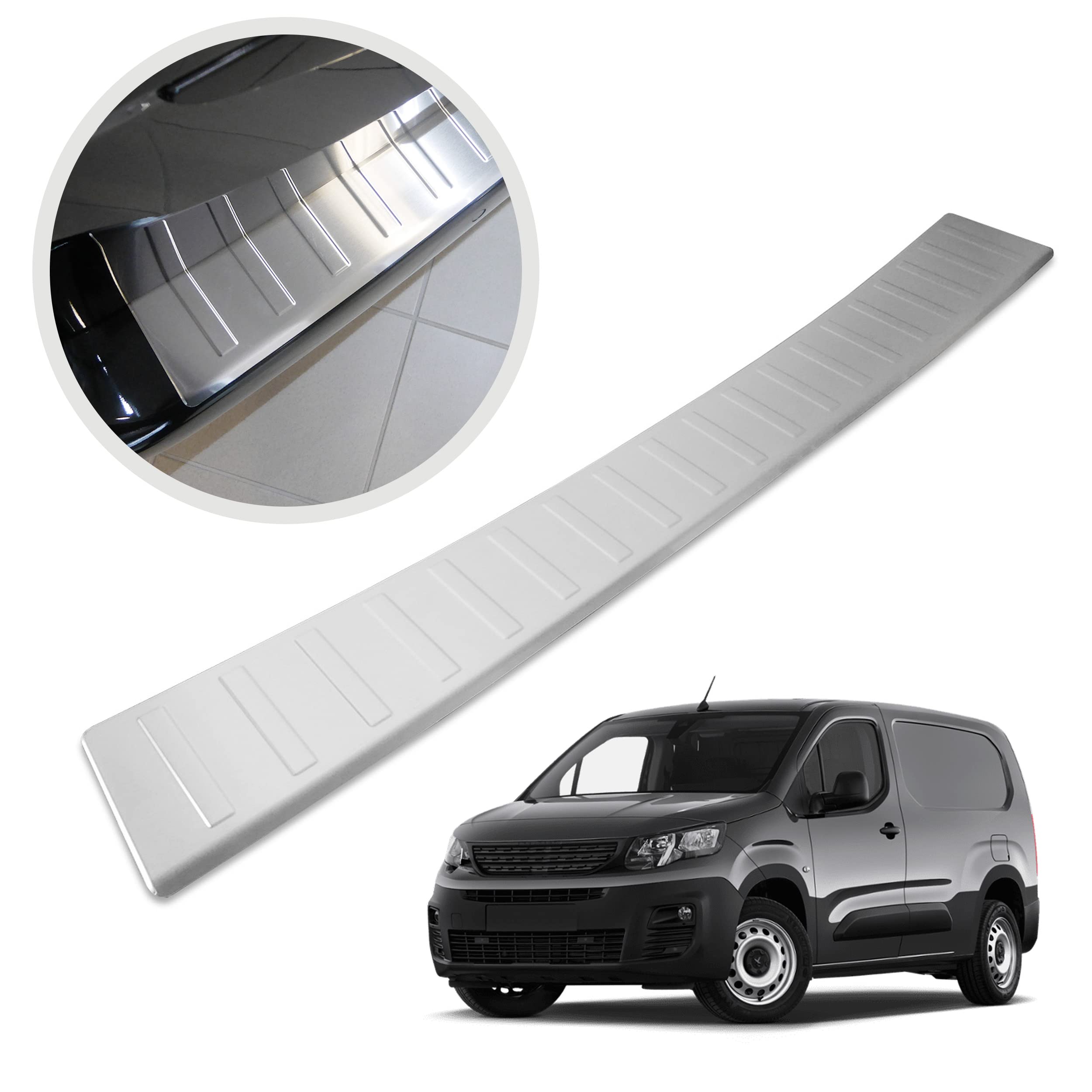 Bande De Protection Pare-chocs Arrière Pour Renault Master (2010+) - Acier Inox Brossé, Anti-rayures