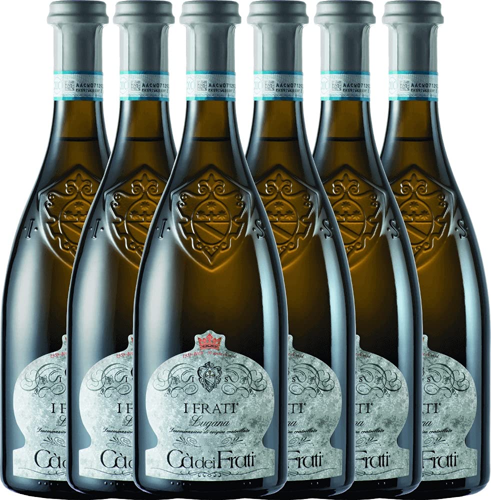 I Frati Lugana DOC Cà dei Frati VINELLO Weinpaket (6 x 0,75l) inkl. VINELLO.weinausgießer