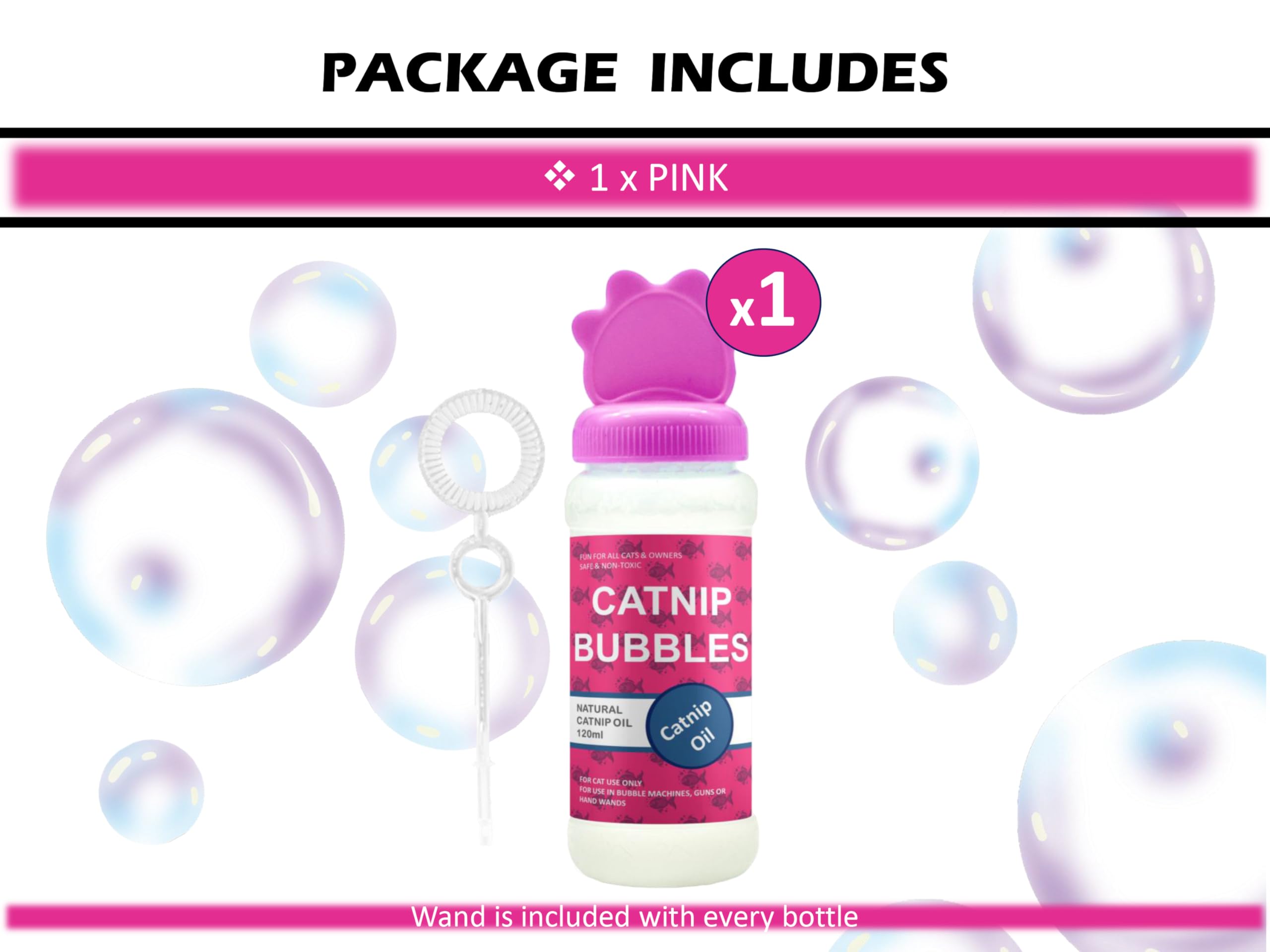 Petopedia Catnip Bubbles for Cats and Kittens, Natural Catnip Oil, Safe Interactive Cat Toys - Image 2