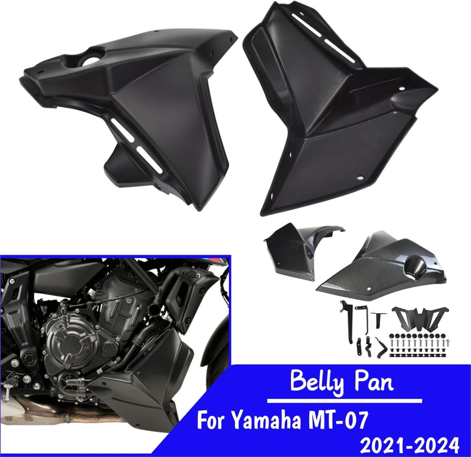 フェアリング ヤマハ MT-07 2021-2024 下部エンジンスポイラー フェア