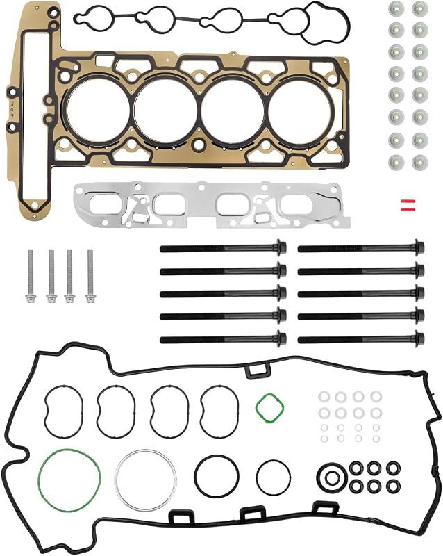 Jogo de juntas do cabeçote Gledewen 2,4 L para Chevrolet Equinox, Malibu, Buick Regal – Conjunto