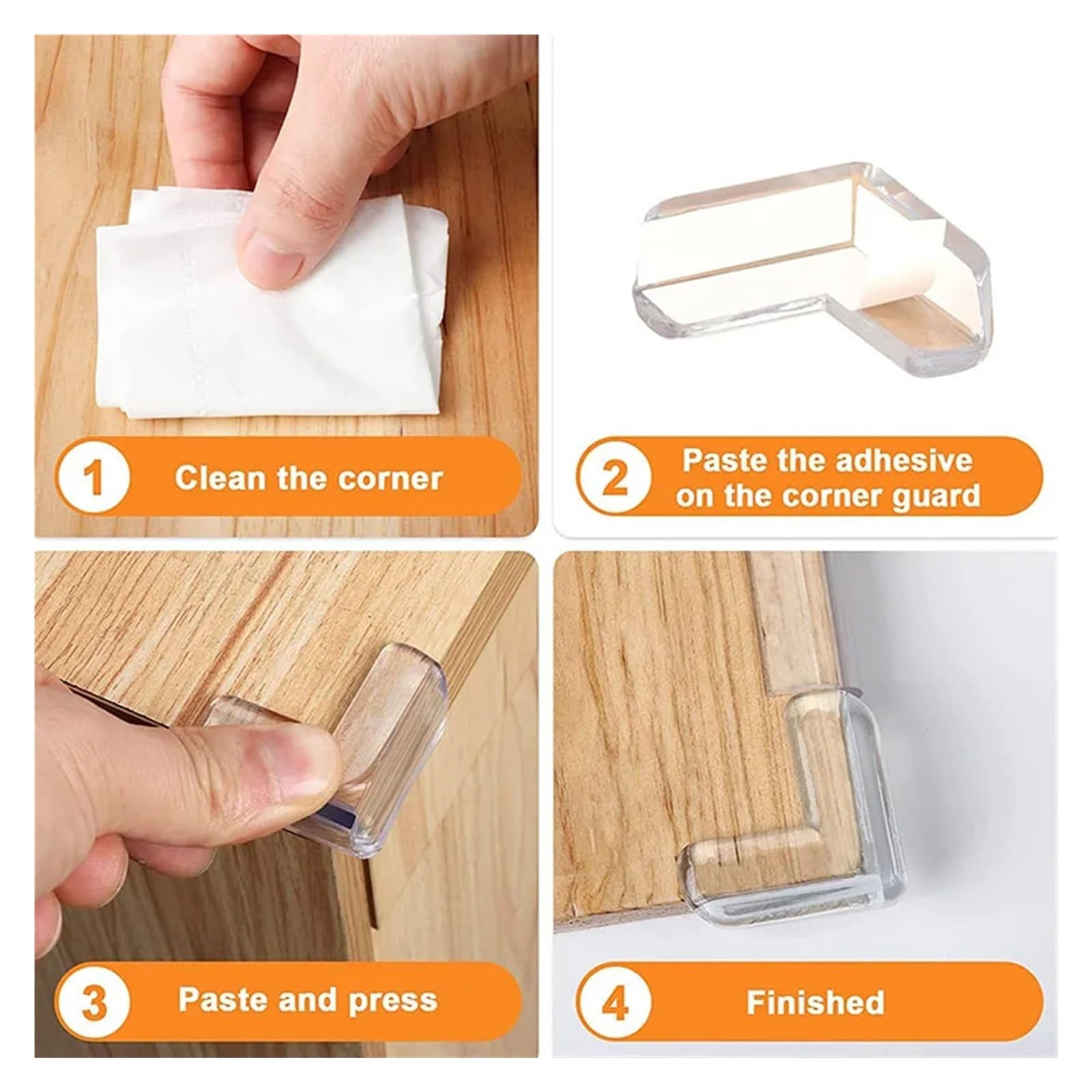 Protectores de Esquinas para mesas, Seguridad Infantil, 4 piezas/10 Piezas, Funda Protectora de Silicona anticolisión