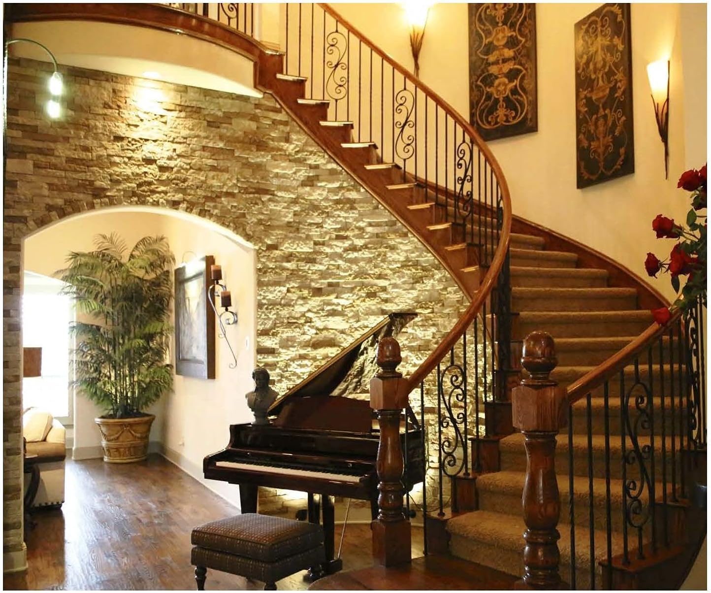 AirStone Primary Stones: Autumn Mountain Creek Color Blend, Manufactured Stone Wall Covering, Indoor & Outdoor Home Décor
