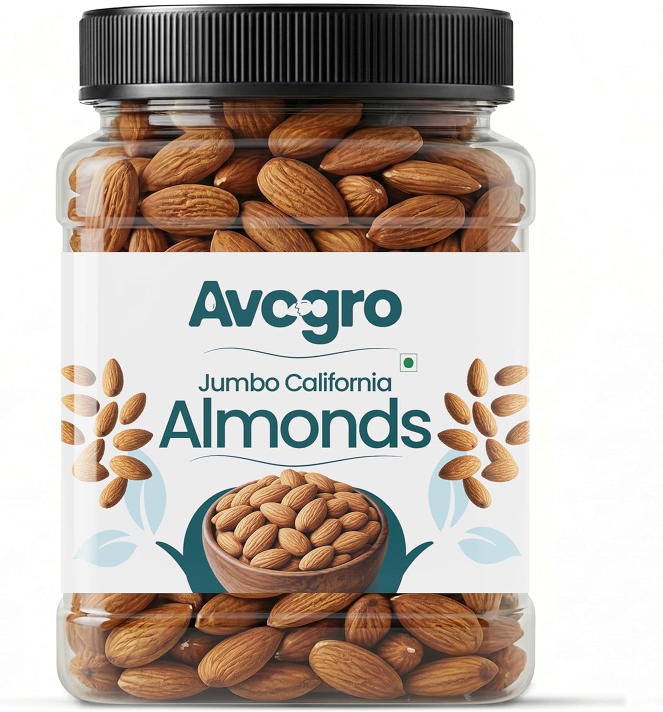Avogro California Almonds 1KG | Whole Natural Badam Kernels | Premium Dry Fruit | Crunchy & Fresh | Ideal for Snacking, Cooking, Baking, Desserts, Sweets & Festive Occasions
