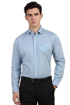 Allen Solly Men's Cotton Casual Shirt | Ditsy Dotted Print | Regular Fit | Soft Breathable Fabric | Smart Casual Wear