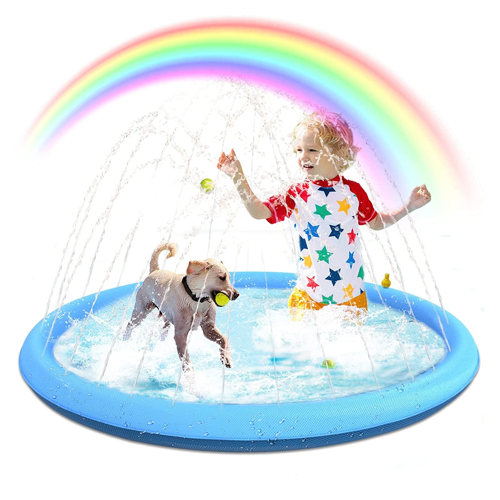 Wimnqie Klappbarer Hundepool - Rutschfeste Badewanne Für Hunde & Kinder