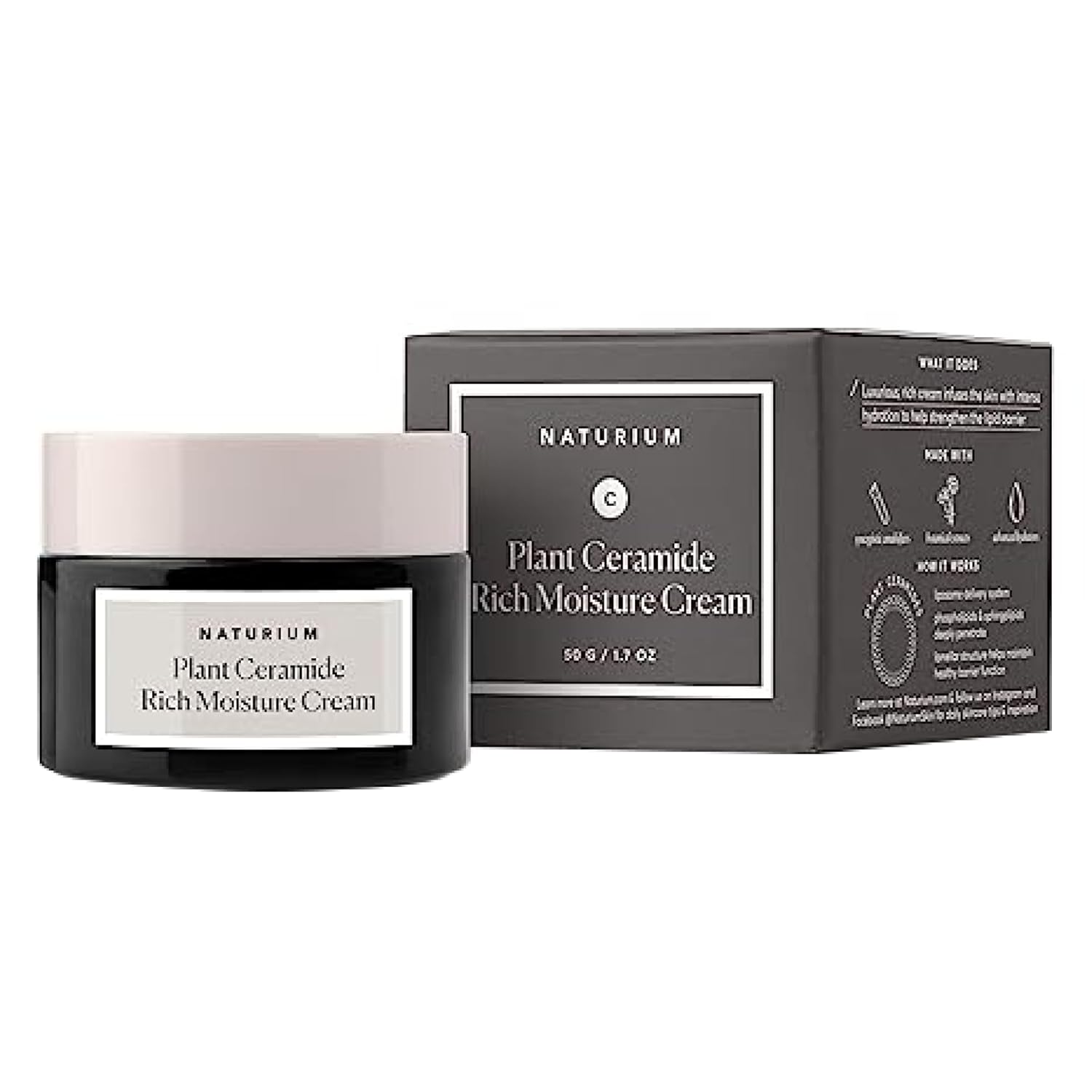 Naturium Plant Ceramide Rich Moisture Cream, Hydrating & Anti-Aging Skincare, 1.7 oz Naturium Plant Ceramide Rich Moisture Cream, Hydrating & Anti-Aging Skincare, 1.7 oz