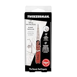 Tweezerman Moana Slant Tweezer - Eyebrow Tweezers for Women and Men