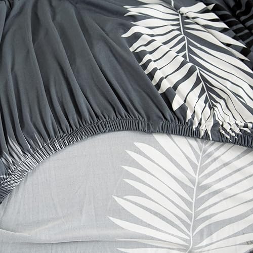 Miniatura 7 de MIFXIN Funda para sofá seccional, 2 piezas, elásticas de 3 asientos en forma de L, fundas elásticas impresas para sofá seccional, protector de