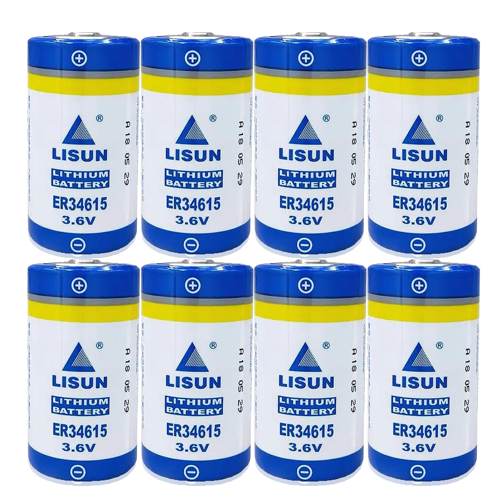 Meewellvetry (8 Pack ER34615 3.6V D Battery for CNC Machine Tool Programmer, 19000mAh