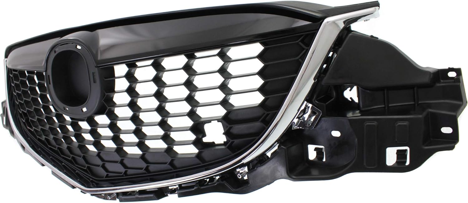 Garage-Pro Grille Assembly for MAZDA CX-5 13-14 Ptd-Black w/Chrome Molding To 8-20-13