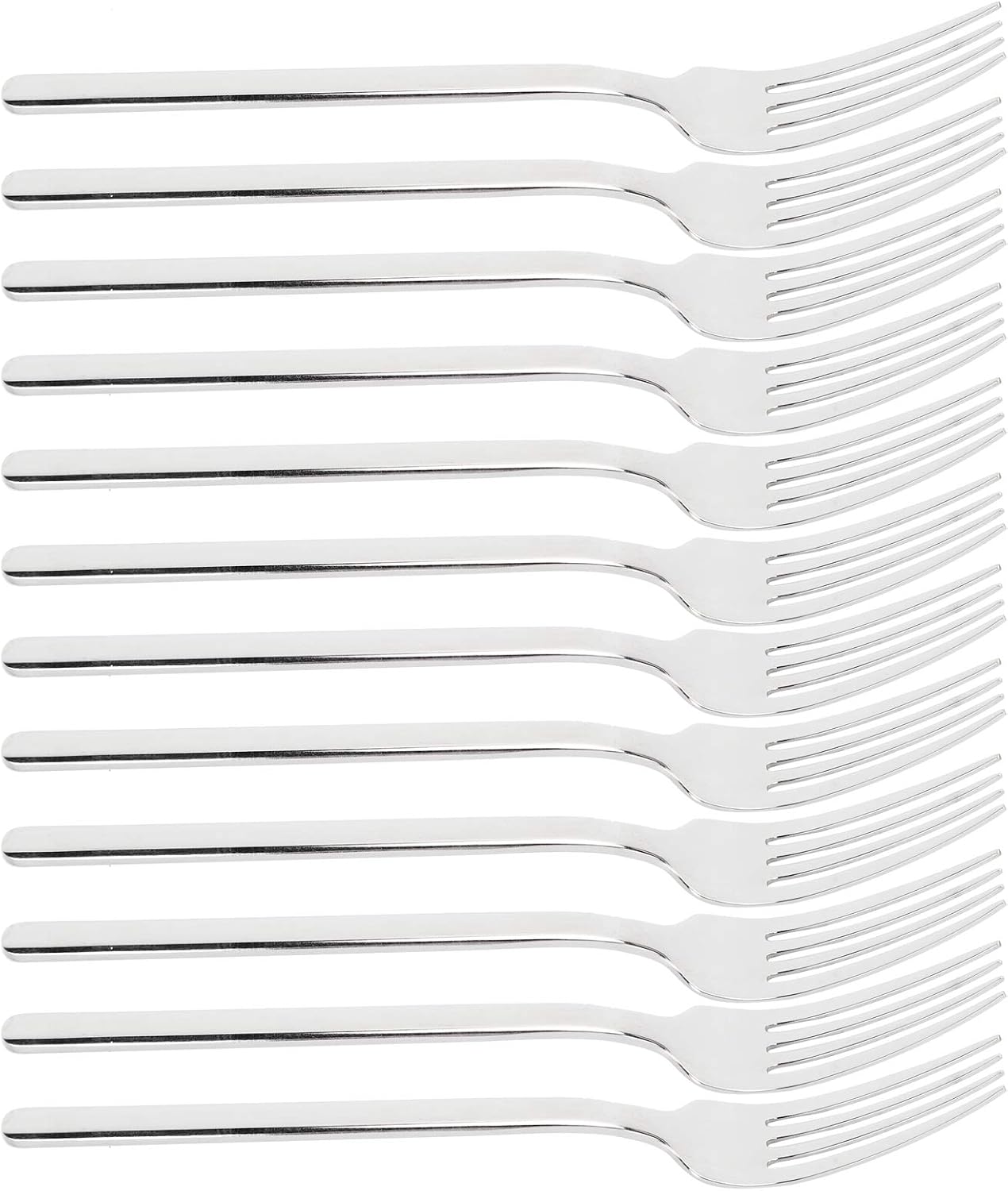 12 Piece 316 Stainless Steel Dinner Fork Set, Mirror Polished, Proof, Durable for Kitchen and Dining Room