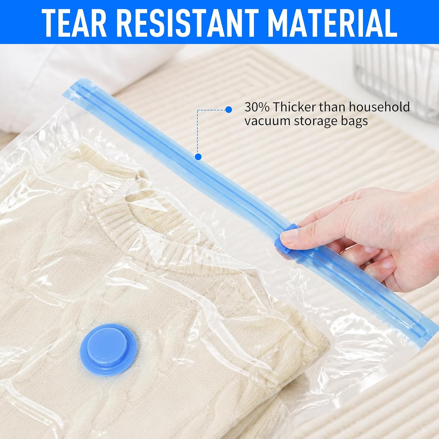 10 Pack Vacuum Bags for Travel with Rechargeable Vacuum Pump,Space Saver for Clothing and Clothes Storage Travel Organization, Carry-On Compression Bags for Luggage and Suitcase
