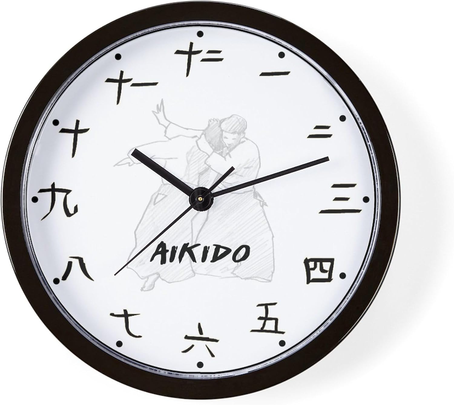 CafePress Aikido 10" Wall Clock for Livingroom, Kitchen, or Office