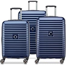 DELSEY PARIS Cruise 3.0, 3-Piece Set 20/24/28 Inch Luggage, Blue