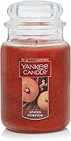 Yankee Candle Scented Candle, Spiced Pumpkin, Original Large Jar Candle, 110-150 Hours of Burn Time, 22 oz
