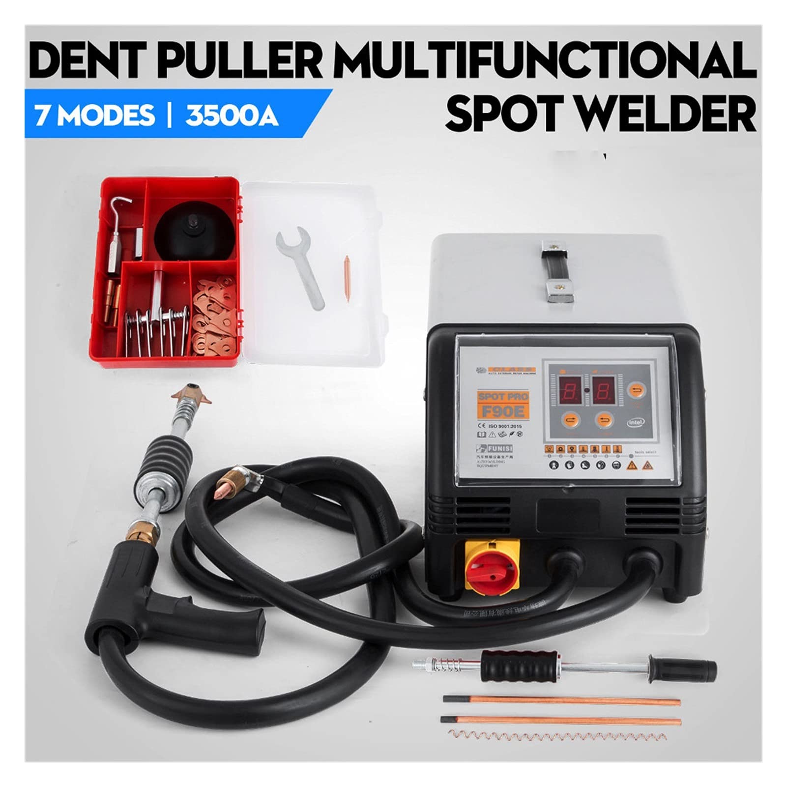 Saldatrice F90E 3500A Dent Puller Multifunzionale Spot Saldatore Kit di Riparazione Additivo Kit Potente Ed Efficiente