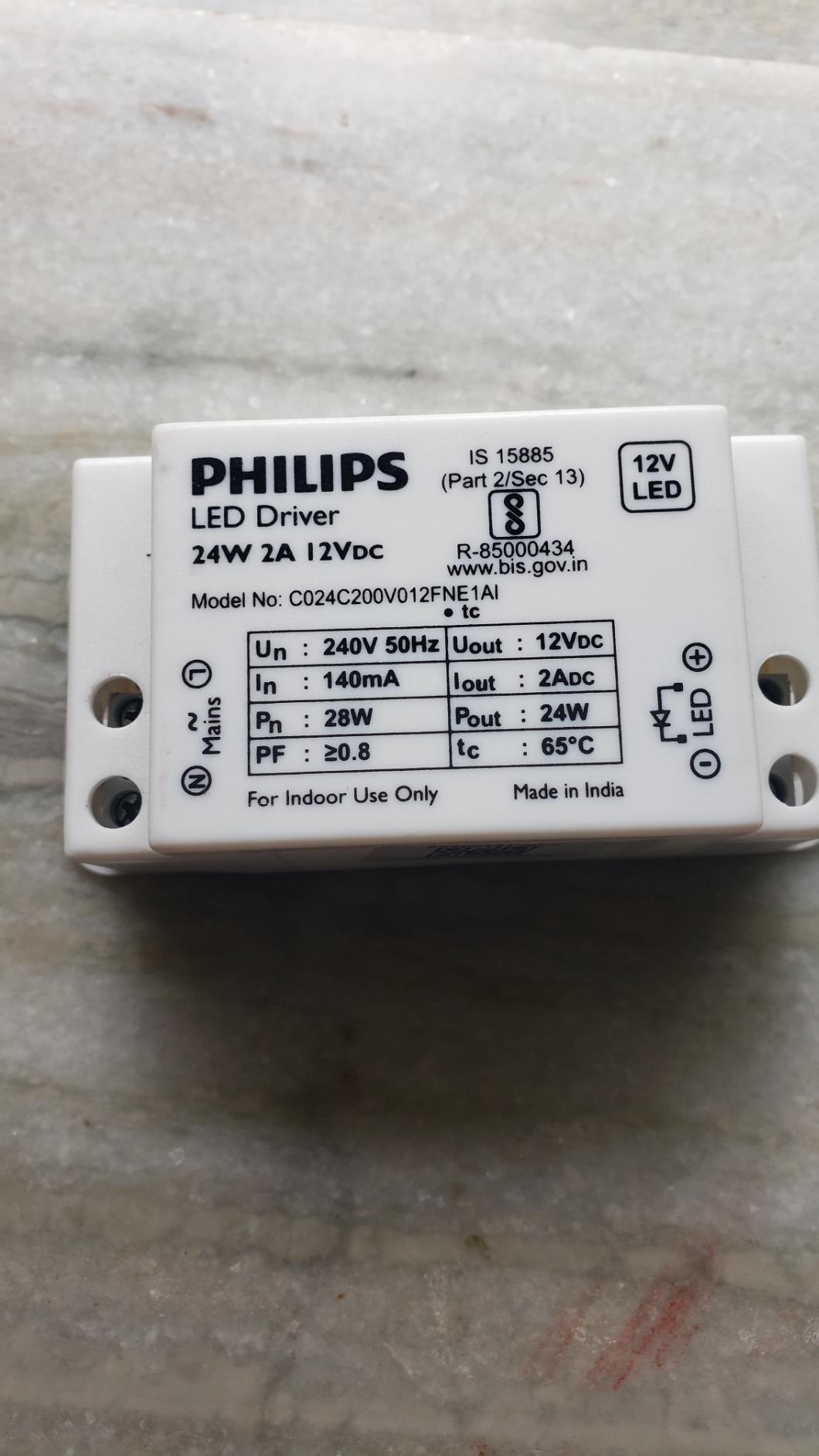 PHILIPS 24W LED Driver, White : Amazon.in: Home & Kitchen