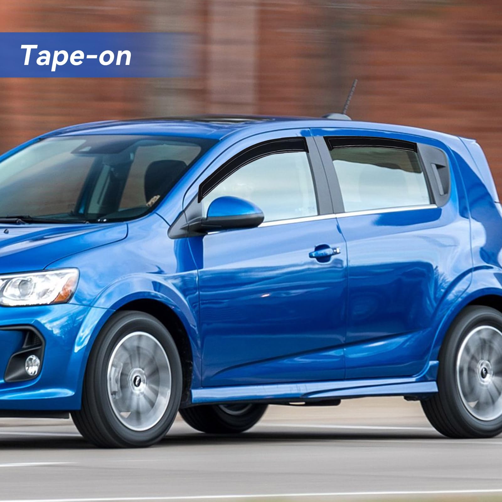 Rain Guards for Chevrolet Sonic Sedan 2012-2020 (4PCs) Smoke