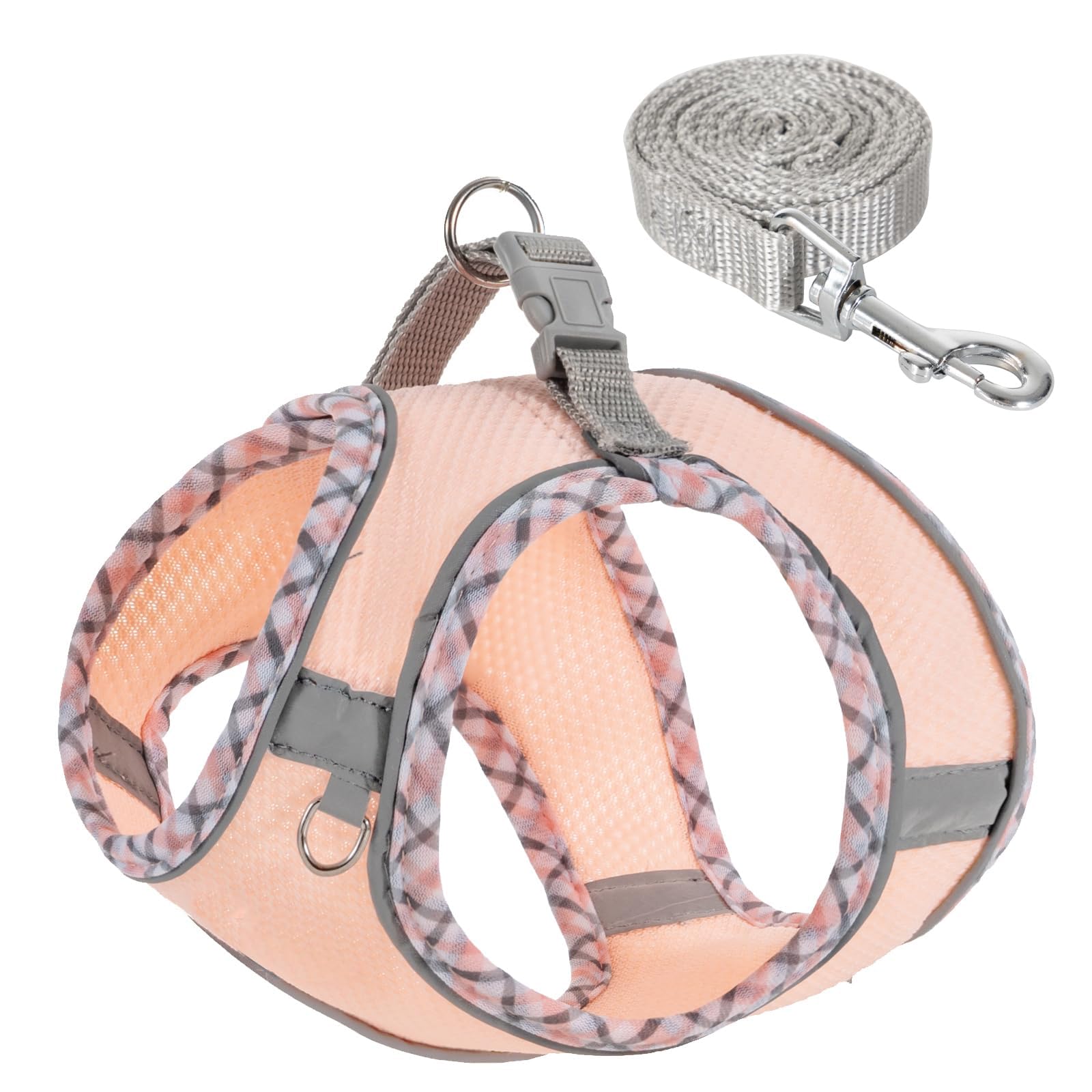 Dog Harness and Leash Set,Step-in Air Dog Vest, Reflective, No Pull Collarsfor Small, Medium Dogs, Cats