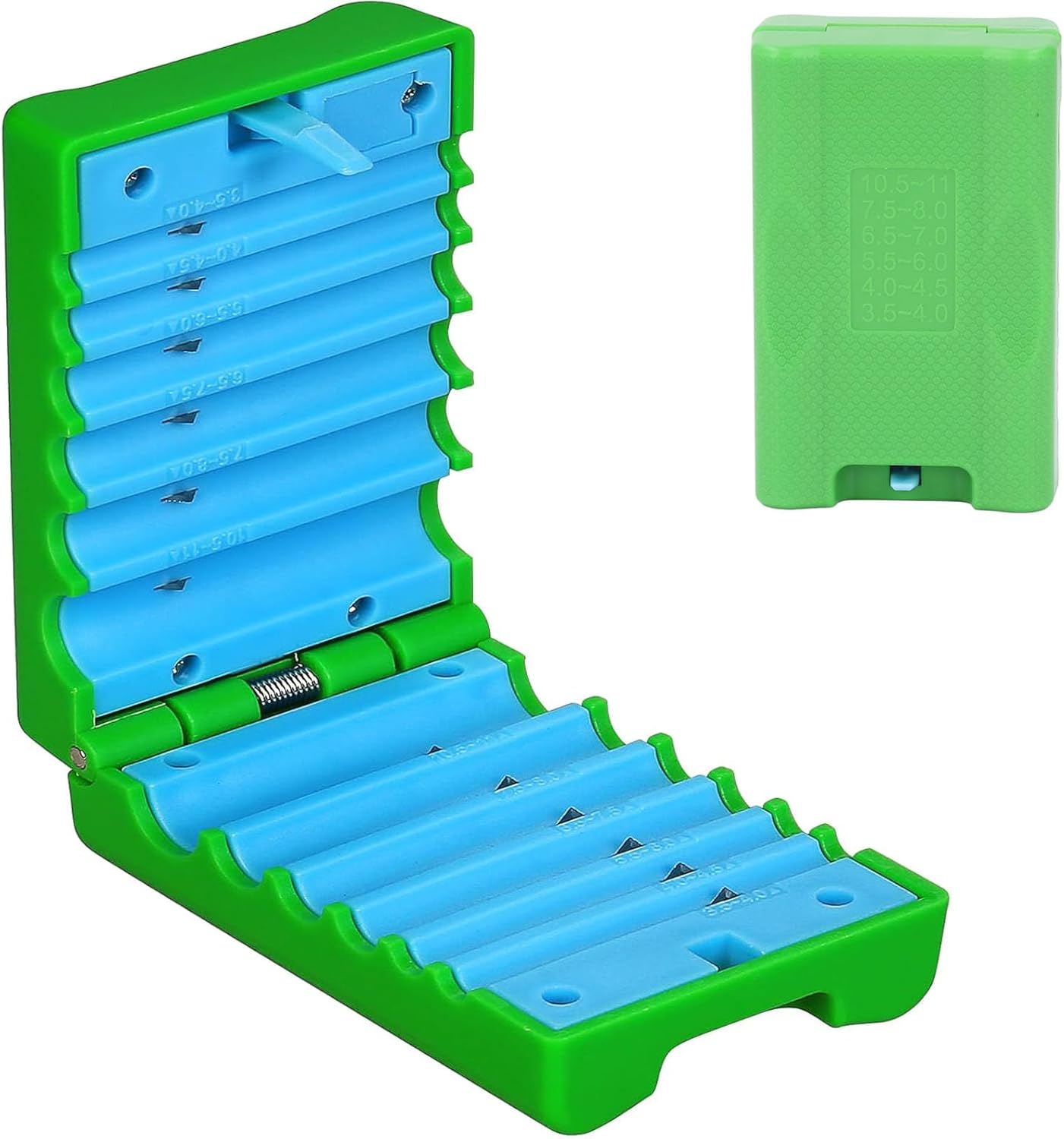 ABS & Tungsten Steel Fiber Optic Cable Tube Slitter Stripper Tool Kit,3.5-11mm Stripping Range, 6 Replaceable Blades for Mid Span/Loose/Buffer Tubes