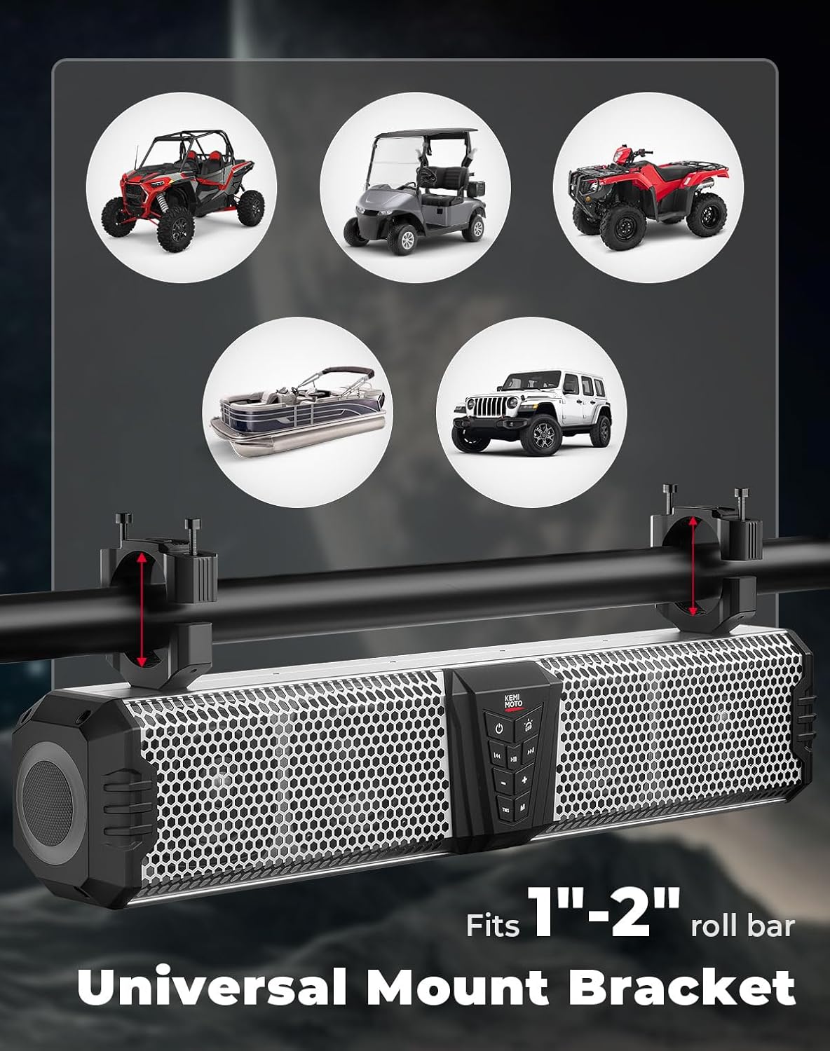 Унутраны view of sound bar speakers showing woofers and coaxial speakers