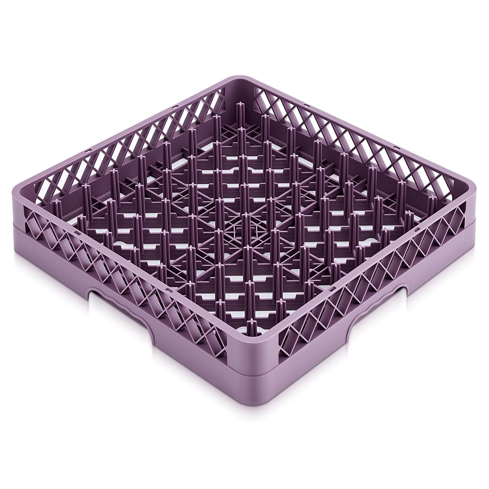 Aurelema 1 Pack Commercial Dishwasher Tray Rack, Peg Dish, Purple