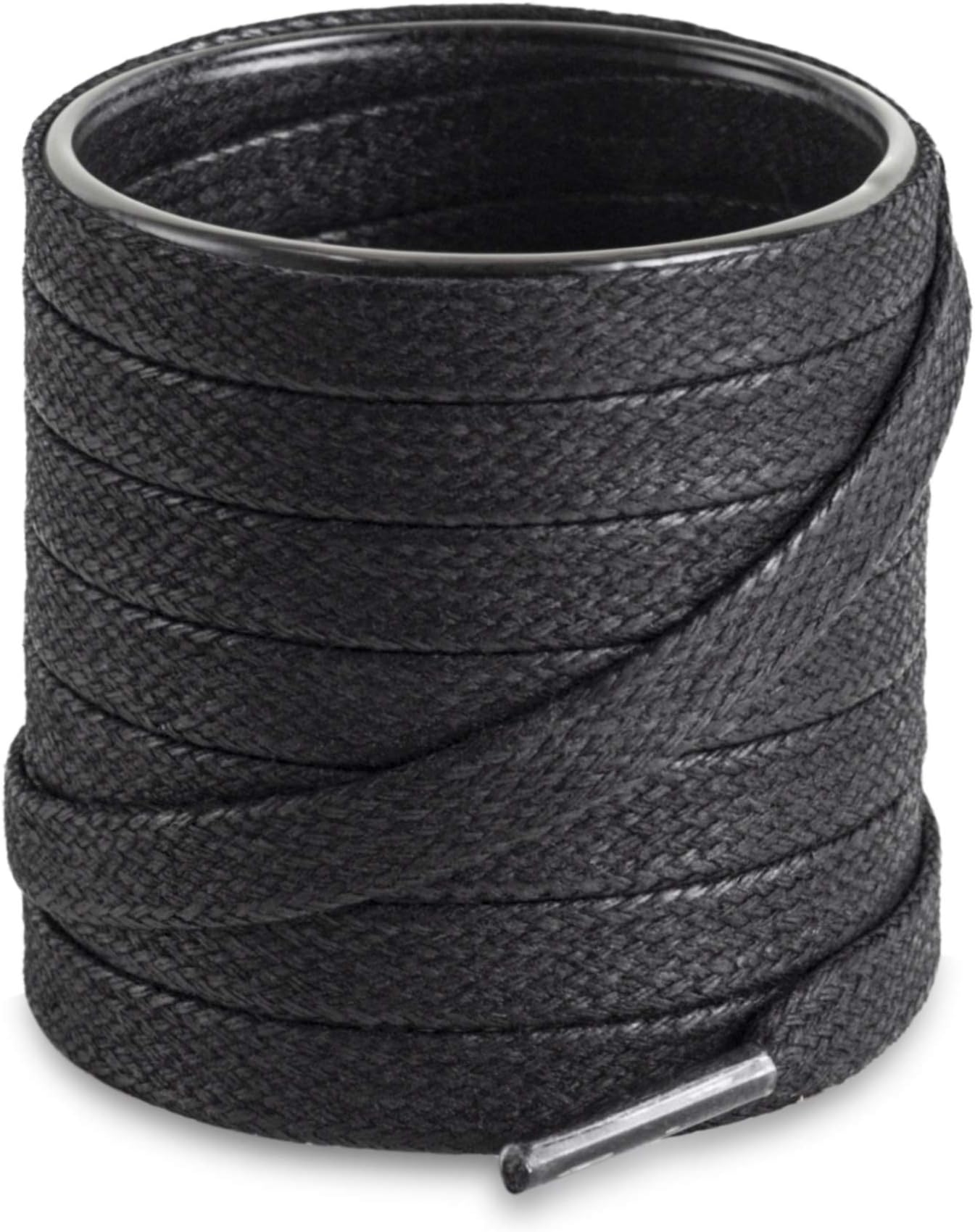 Flat Waxed Cotton Shoe Laces for Boots & Dress Shoes, Shoe Strings