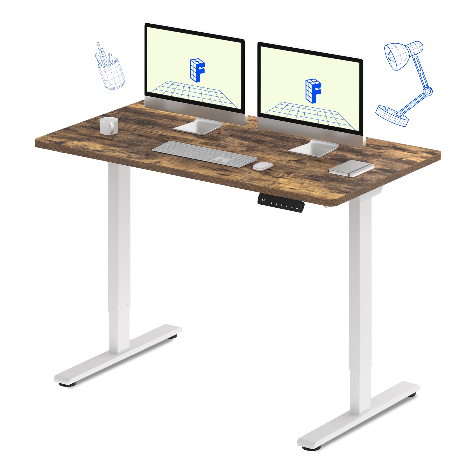Amazon.com: FLEXISPOT E3 Dual Motor Electric Standing Desk 55 x 28