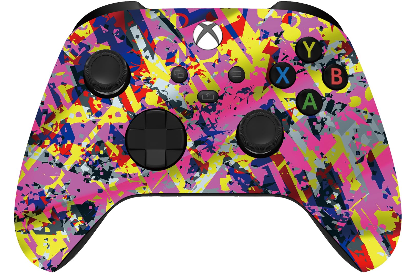Custom Controllerzz Wireless Controller for Microsoft Xbox Series X/S &amp; Xbox One - Custom Soft Touch Feel - Custom Series X/S Controller (X/S Neon Drip)