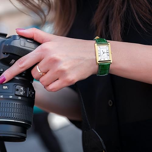 Miniatura 6 de WOCCI Watch Bands, Italian Leather, Embossed Alligator Grain, Choose Color & Width 14mm 18mm 19mm 20mm 21mm 22mm