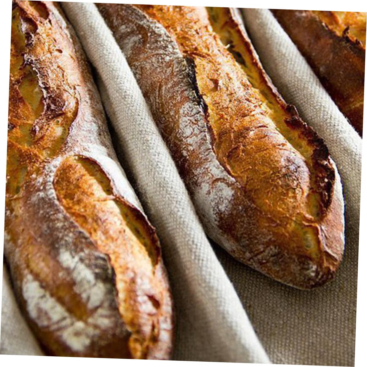 ULTECHNOVO Brotfermentiertes Tuch aus Baumwolle zum Backen 150x60cm Große Größe Beige Backzubehör Leicht zu Verwenden für Teig und Gebäck
