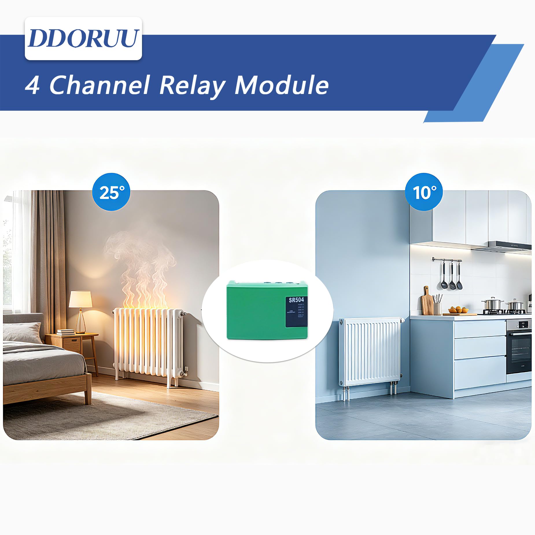 Relè di commutazione SR504-4,Modulo relè SR-504-4,4 canali