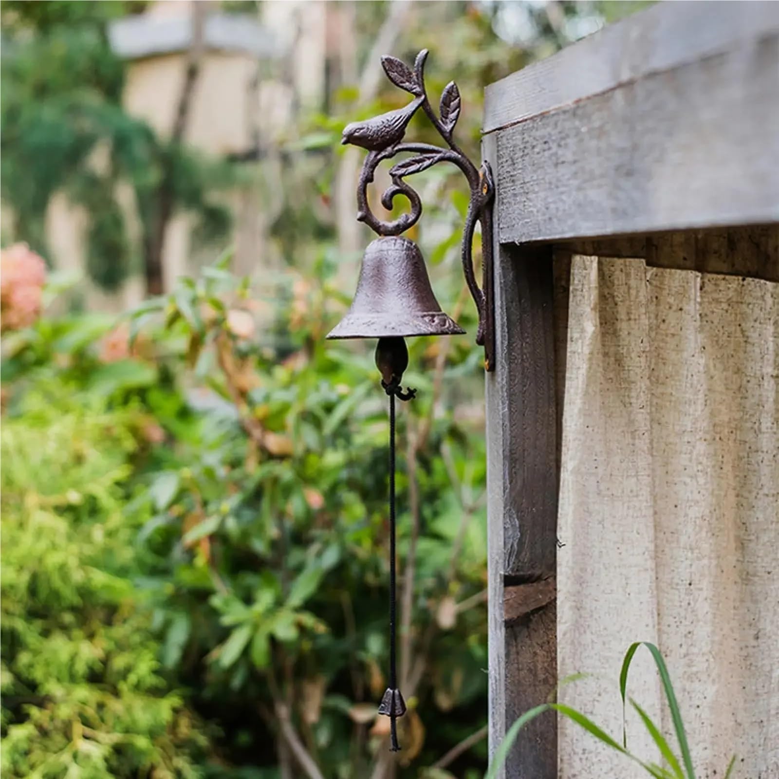 Campana de cena con timbre hierro fundido para Decoración | Puerta montada en la pared antigua for la decoración del hogar al aire libre interior del patio