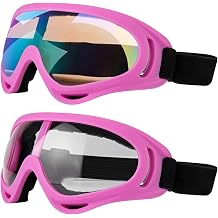 LJDJ Motorcycle Goggles - Glasses of 2 - Dirt Bike ATV Motocross Riding Offroad Combat Goggles