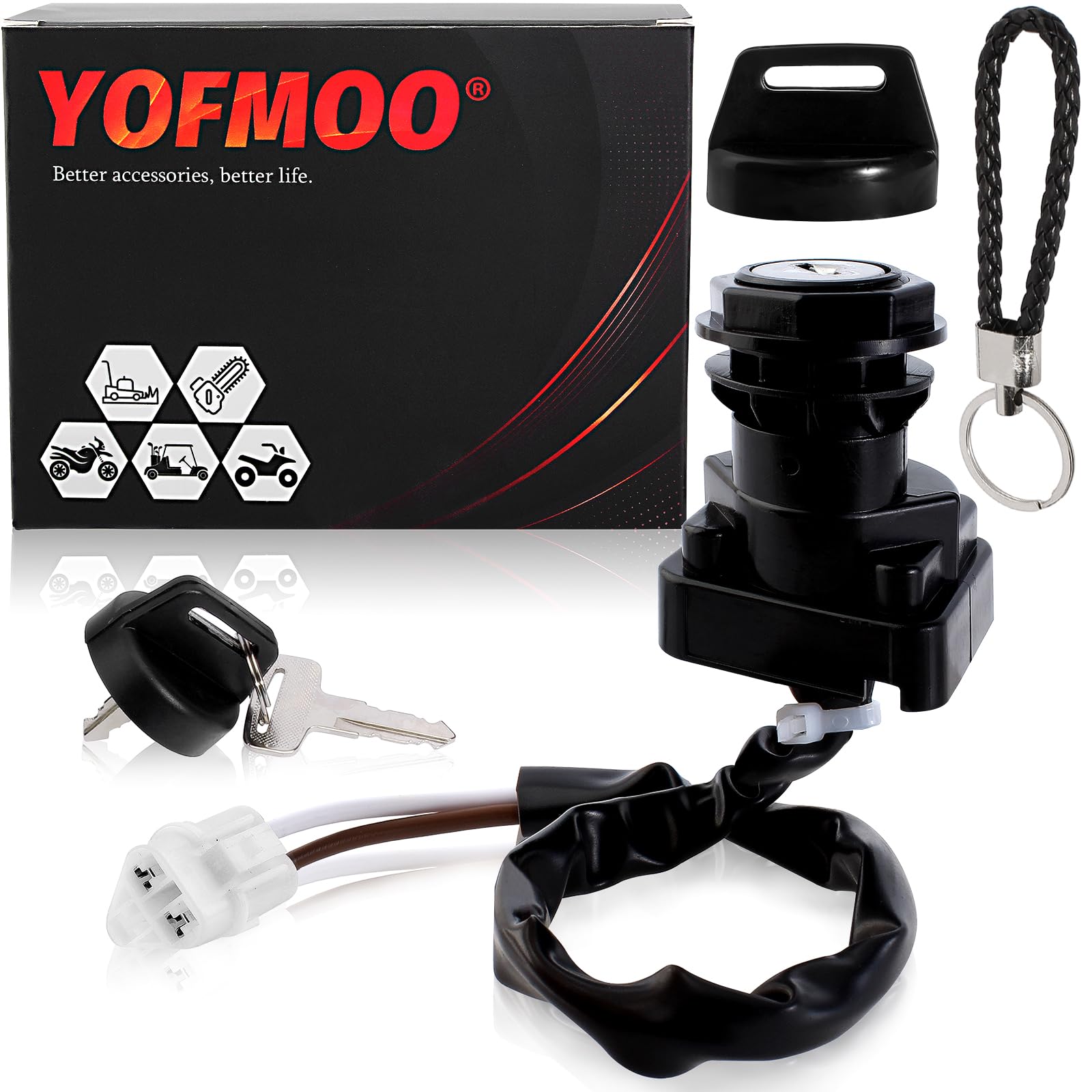 Amazon.com: YOFMOO 27005-1229 37110-07G30 Ignition Key Switch