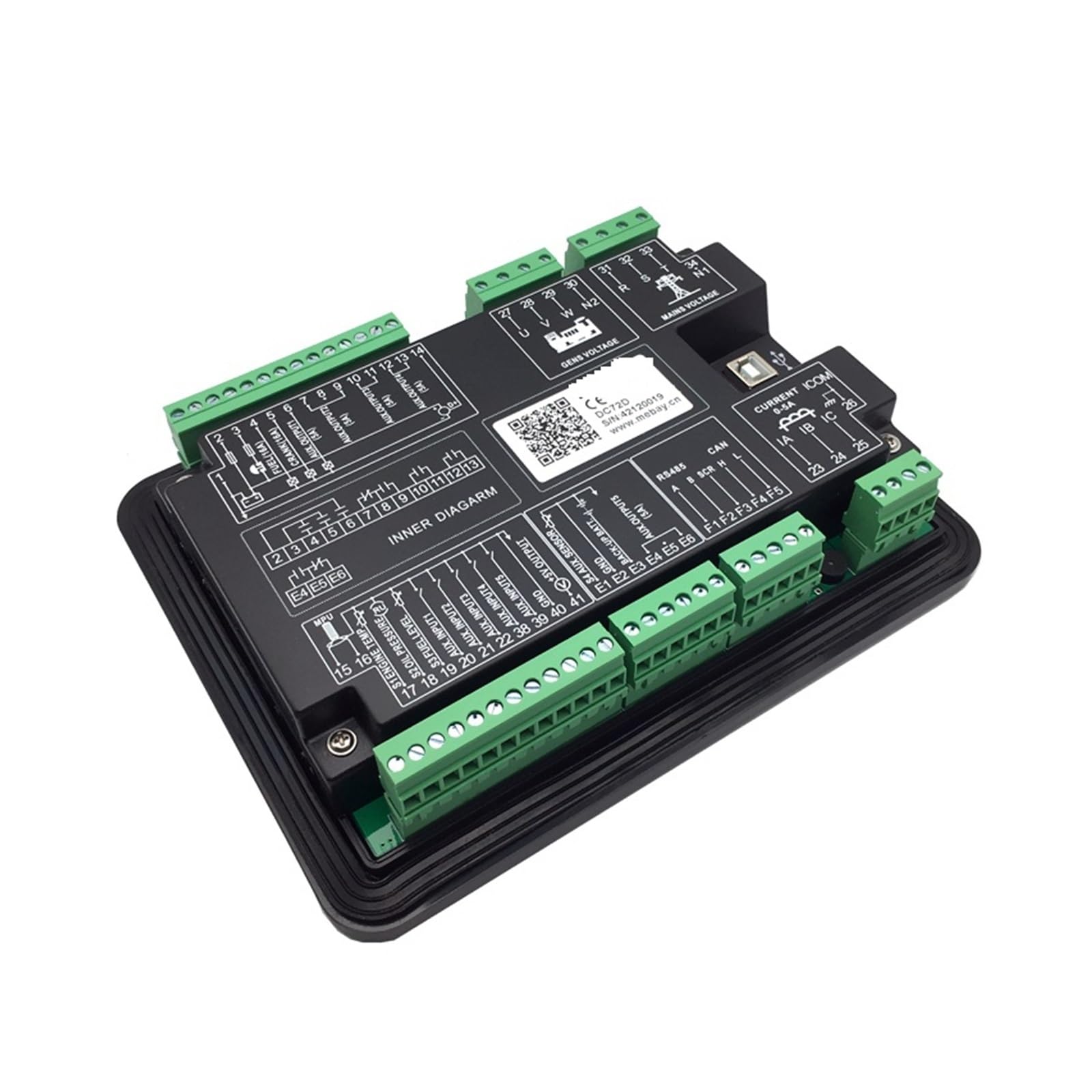 Contrôleur de générateur avec écran LCD, Panneau de Commande à démarrage Automatique, pièces de Rechange for Groupe électrogène Diesel, DC70D DC72D DC70DR DC72DR