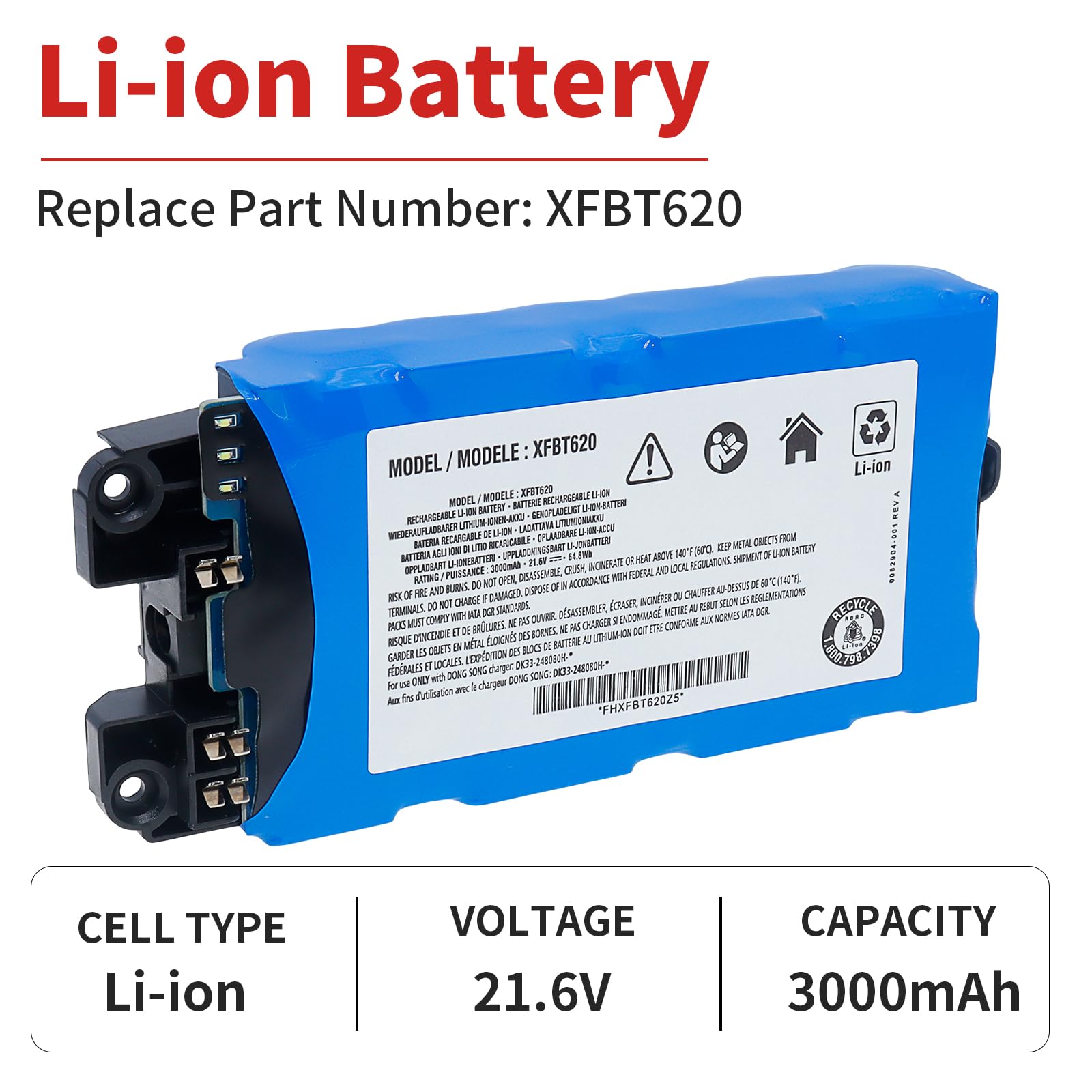 AIRCRAFT Li-ion20 バッテリー Amazon.com: Fanhua XFBT620 Li-ion Battery Compatible with Shark