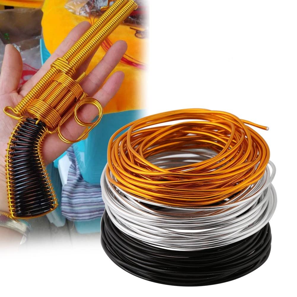 Fil D'aluminium Souple Artisanal – Rouleau 10 M, Diamètre 1/1.5/2 Mm, Argenté, Antirouille