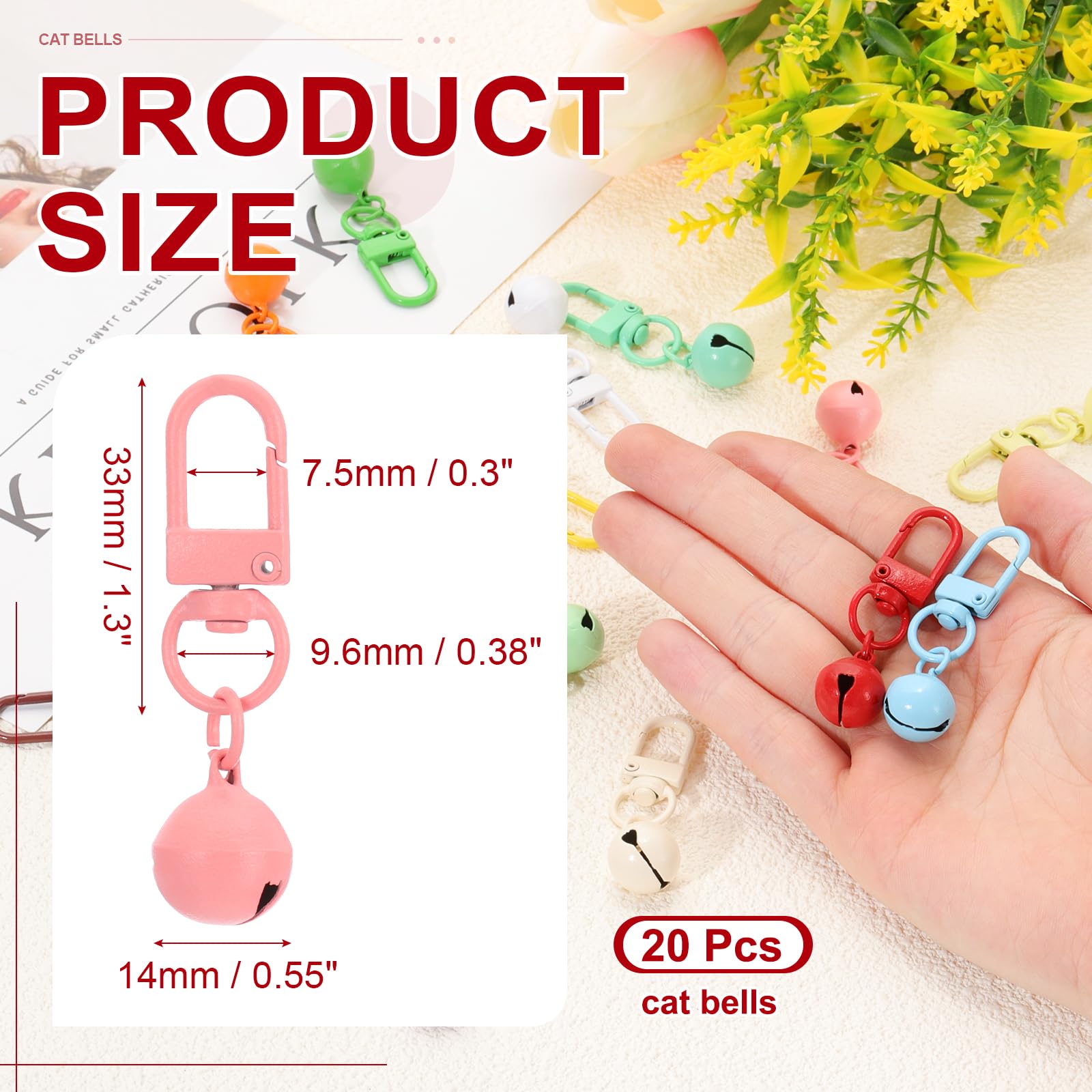 PATIKIL 20 PCS Dog Bell - Image 2