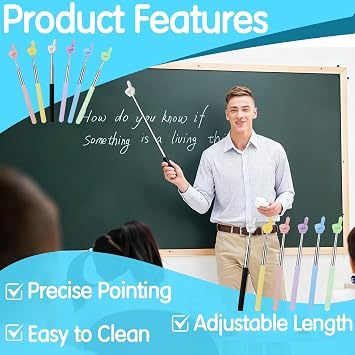 6 PCS Extendable Hand Pointer Finger Pointer Stick