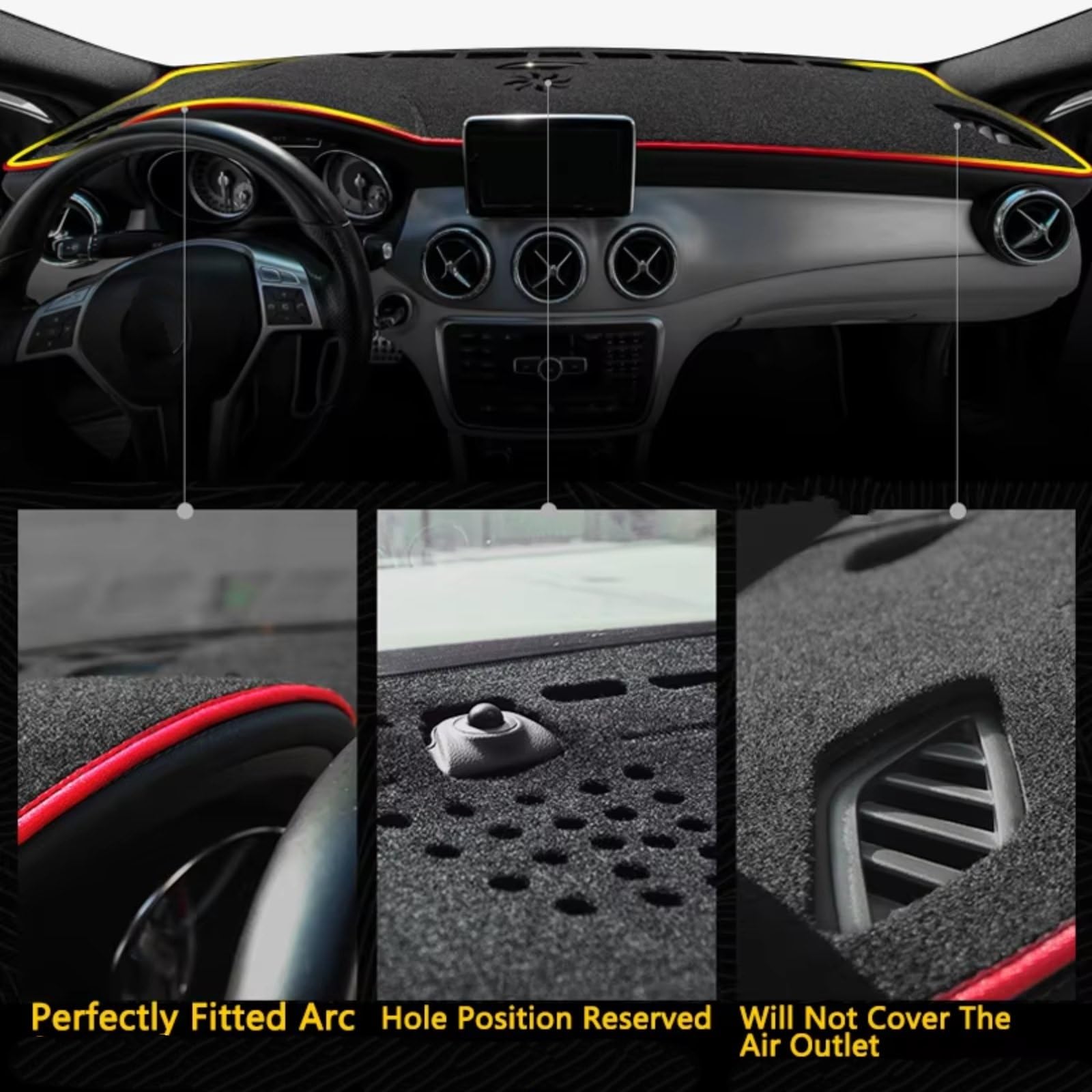 Kratzfeste Innen-Armaturenbrett-Abdeckungen Für XPeng G6 2024 2025 Dashboard Abdeckung Matte Auto Center Konsole DashMat Matte Sonnenschirm Auto Zubehör(Leather,RHD)