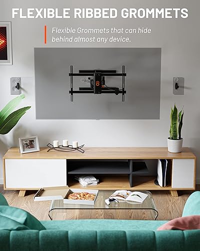 Miniatura 2 de ECHOGEAR Ocultadores de cables de pared para gestión de cables, mini ocultador de cable de 2.25 pulgadas oculta 3 cables de bajo voltaje detrás de