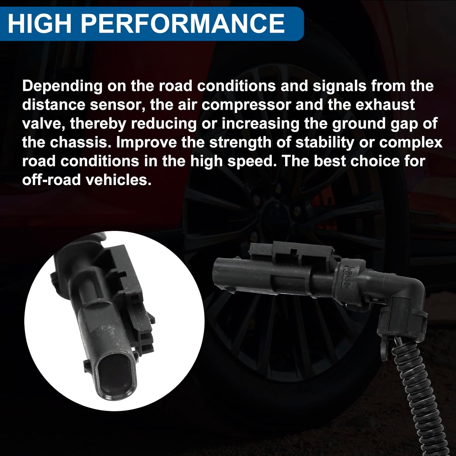 84176675 Rear Air Shock Absorber Pack of 2 Compatible with 2015-2021 Chevy Tahoe Suburban Cadillac Escalade ESV GMC Yukon XL 23151122 23267007 23290661