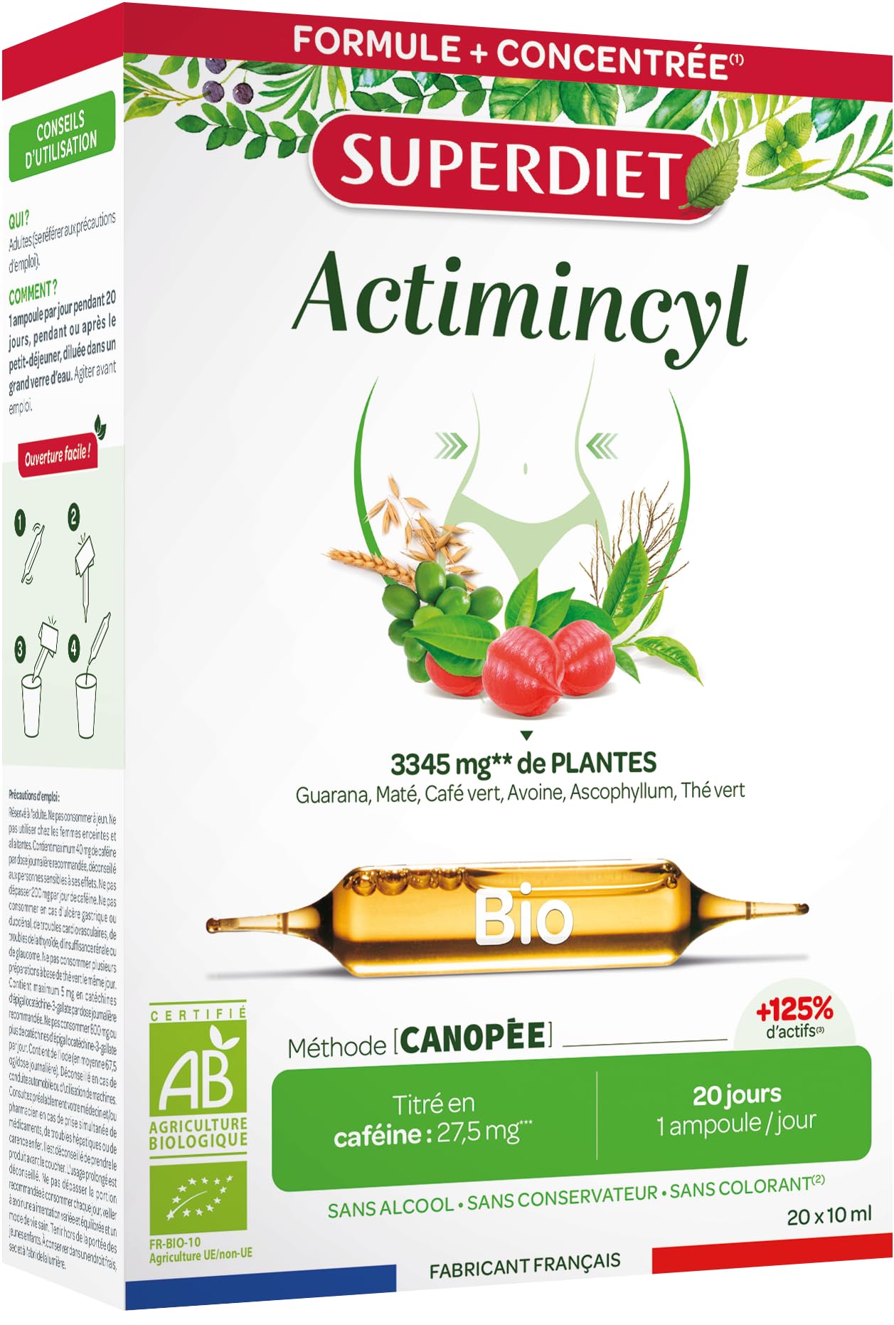 Actimincyl - Brûle graisse, minceur, contrôle perte de poids - Ampoules