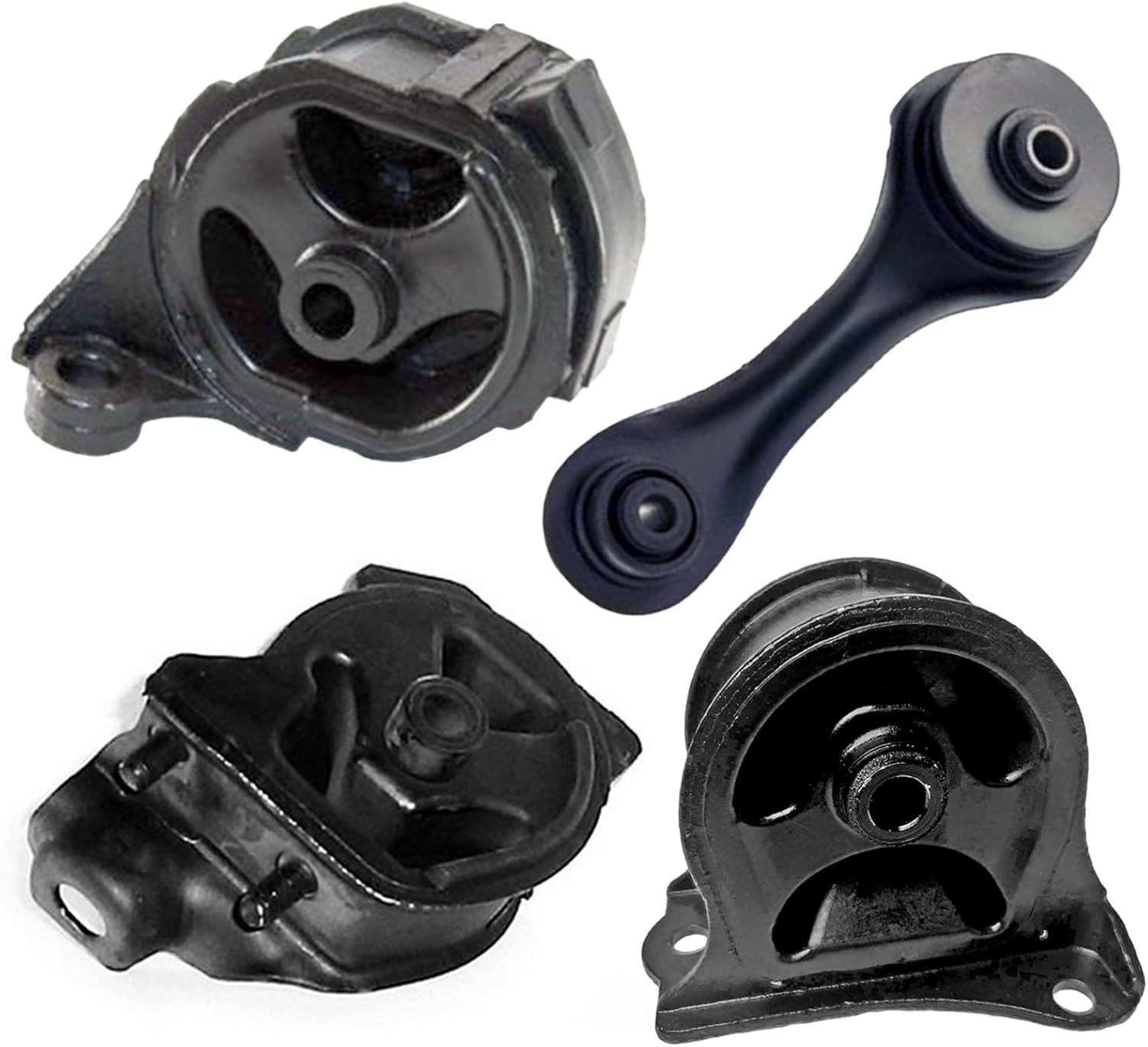 K0013 Engine Motor & Transmission Mount Kit 4pc Compatible with Fits 1990-1993 Honda Accord LX/DX 2.2L Manual | A6512 A4500 A6519 A6509